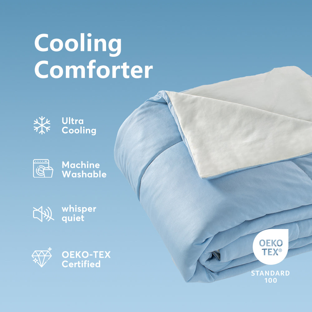 Kasentex Cooling Blanket Comforter - Ultra Soft Machine Washable - All Season Hypoallergenic and Breathable