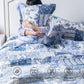 Kasentex Vintage Blue Patchwork Floral Quilt Set - All Season Bedding