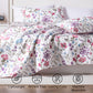 Kasentex Floral Quilt Set - Lightweight & Reversible - Cozy & Stylish Bedding - Machine Washable