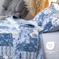 Kasentex Vintage Blue Patchwork Floral Quilt Set - All Season Bedding