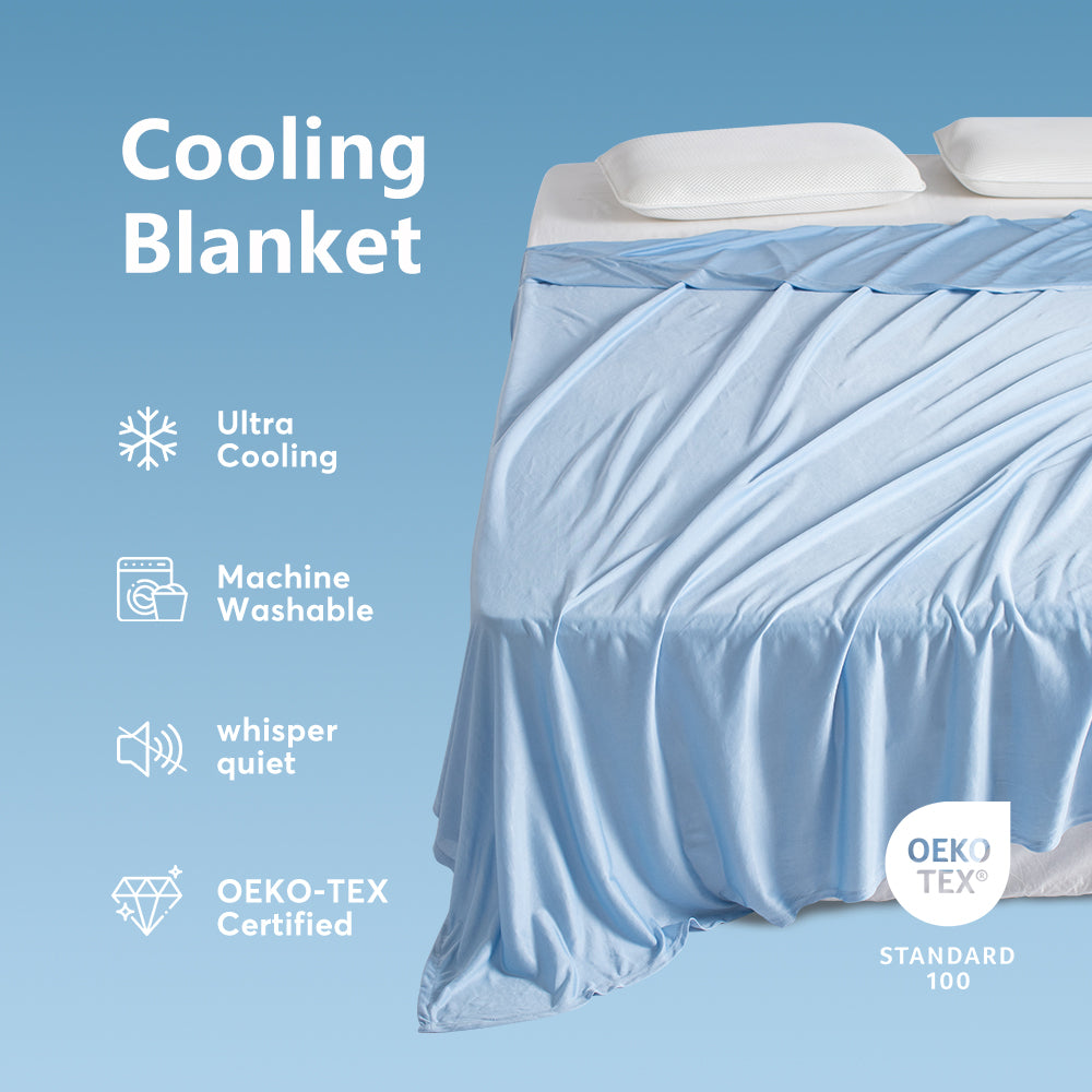 Kasentex All Season Ultra Soft Silky Cooling Blanket, Hypoallergenic and Breathable