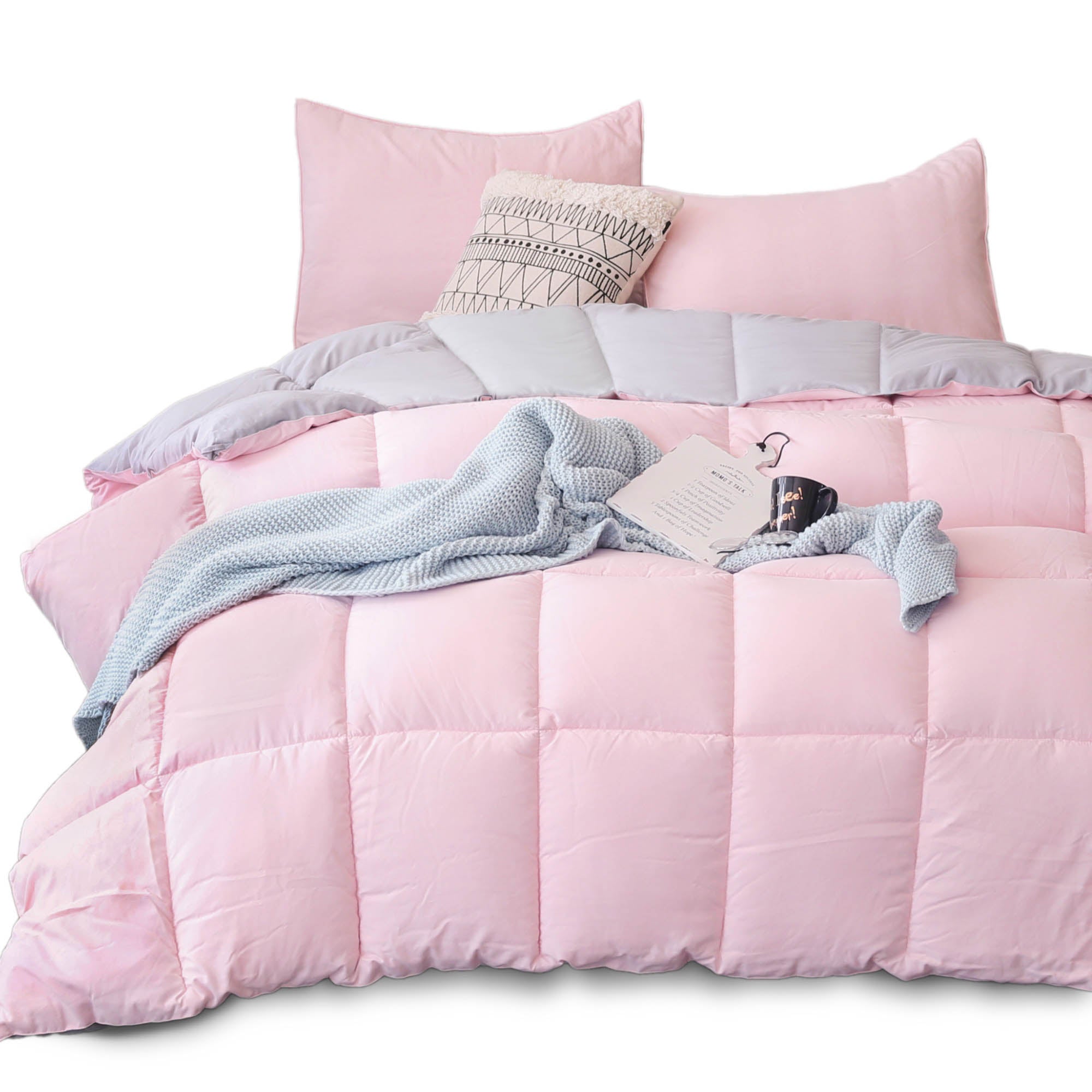 Cozy Soft Reversible Luxury Down Alternative Comforter Set Great