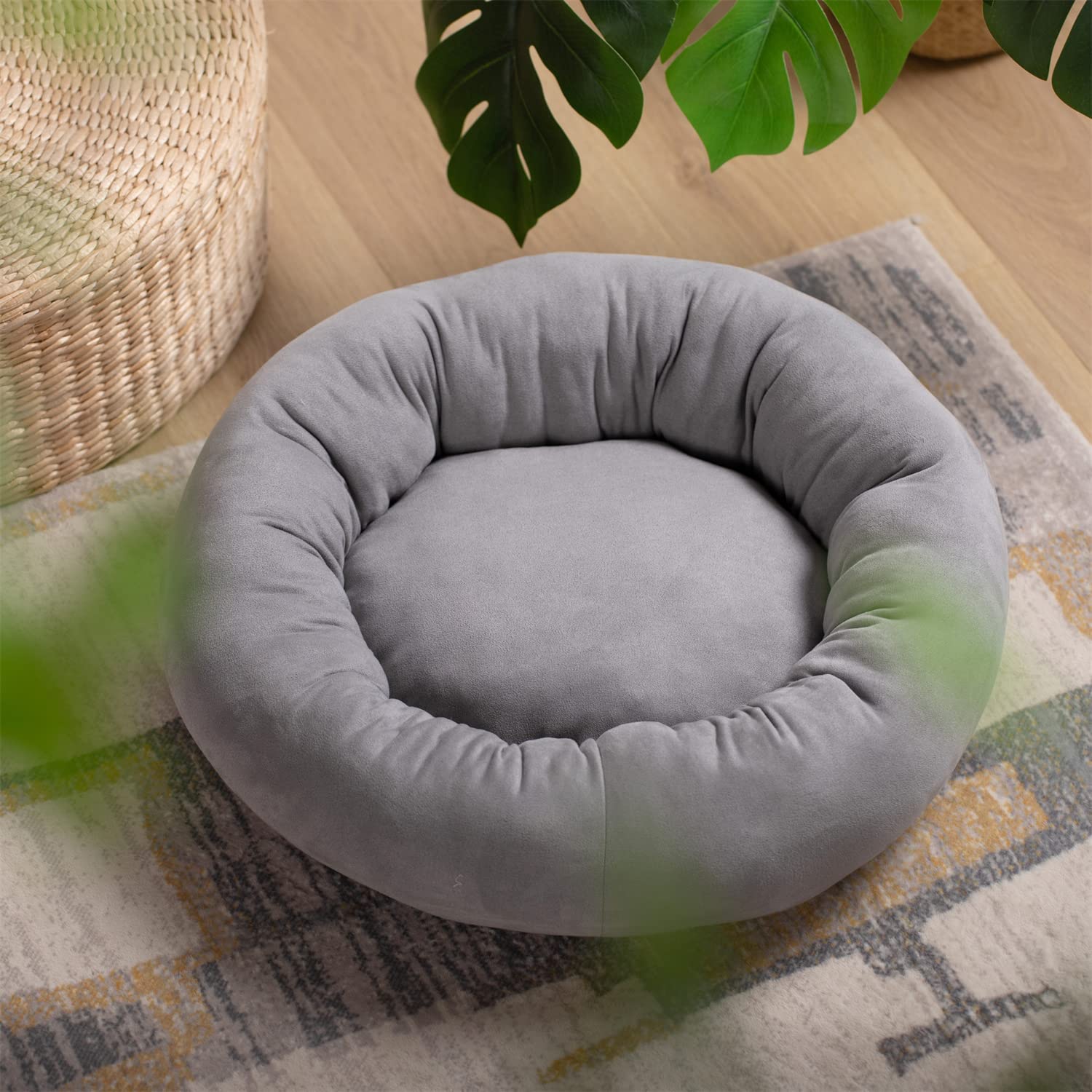 Large round shop dog bed