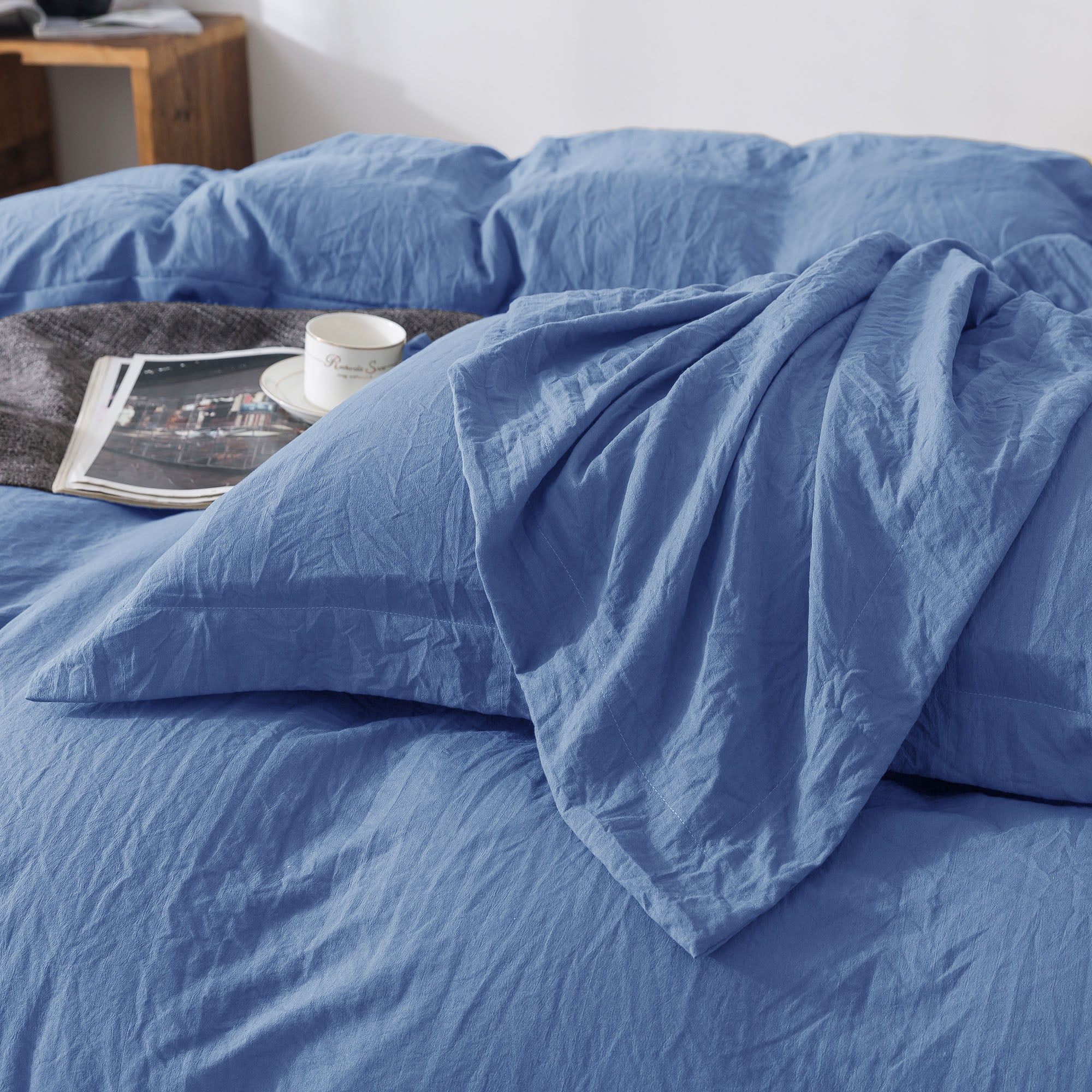 Amazon.com: Hyde Lane Duvet Cover King Size for Men, Blue Modern Denim  Aesthetic Printed Comforter Cover, Masculine Plaid Lines Pattern Navy Duvet  Cover Set (No Comforter Included) : Home & Kitchen