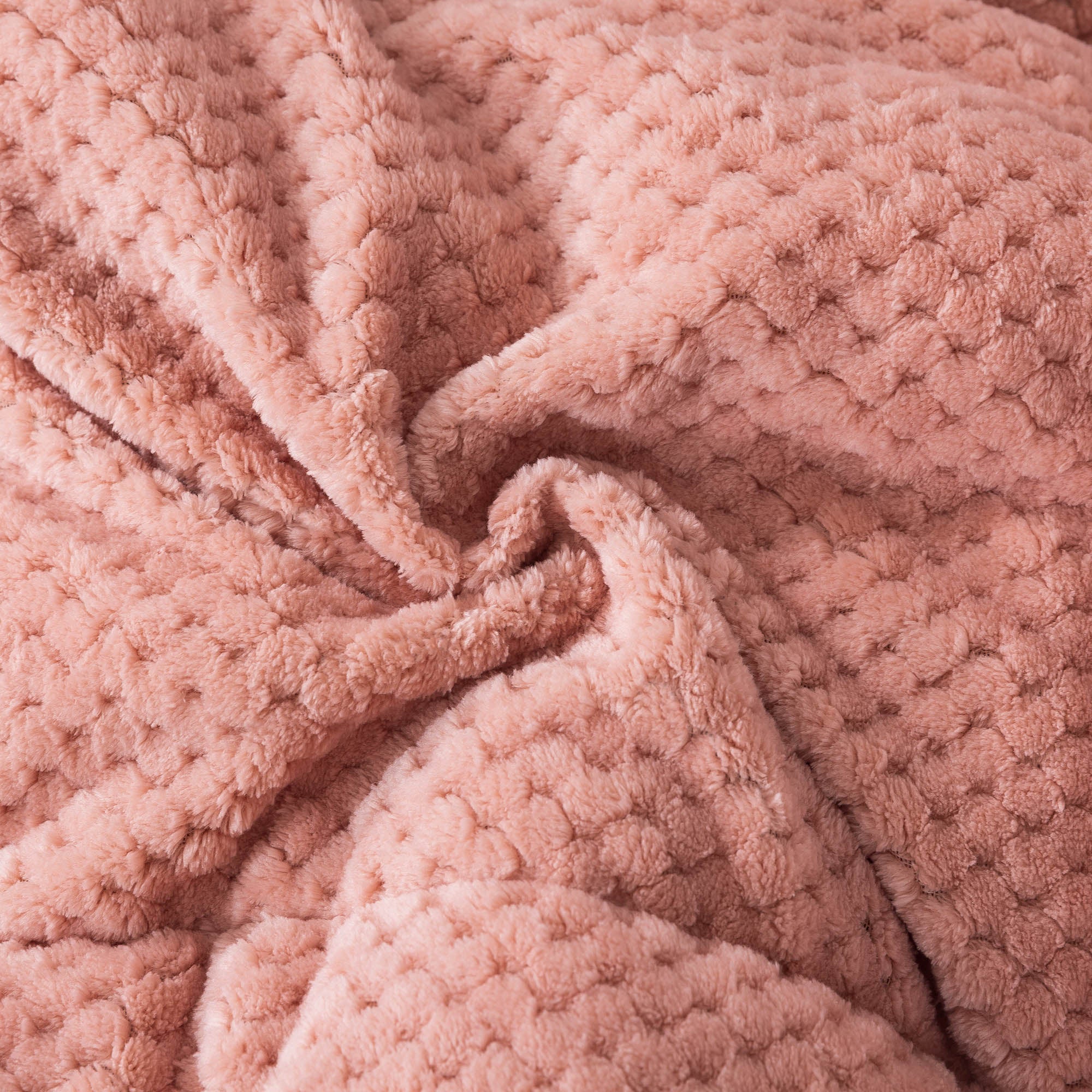 Fluffy pink blanket online set